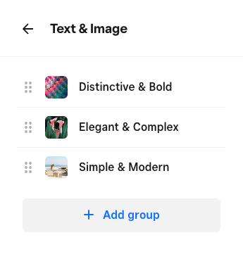 Button group control
