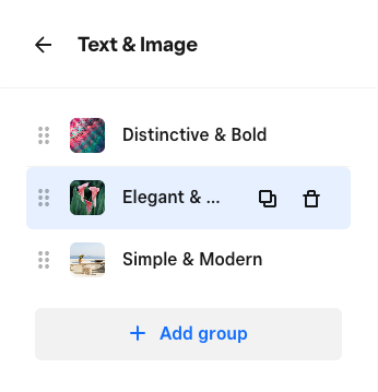 Button group control