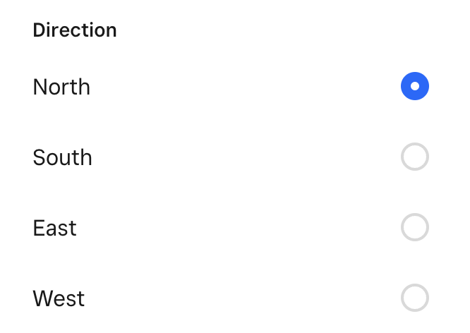 Toggle control on