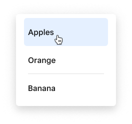 Screenshot of the list Dashboard Add-Ons UI component