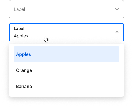 Screenshot of the select Dashboard Add-Ons UI component