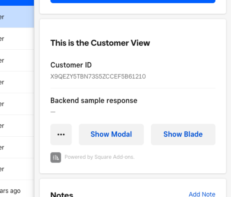 Screenshot of the Add-on in a blade. 