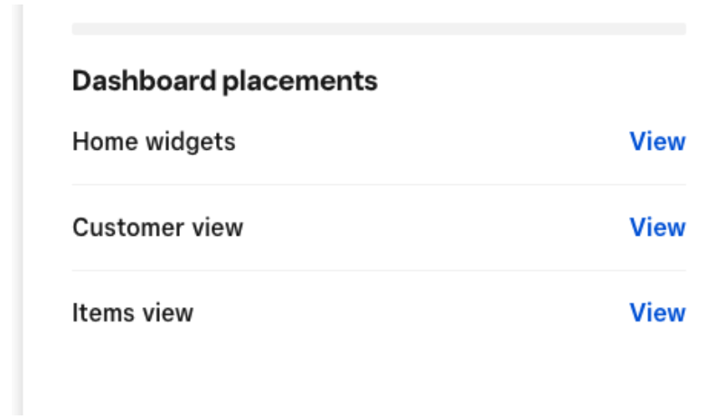 Screenshot of the list of placements to view the uploaded Add-on. 