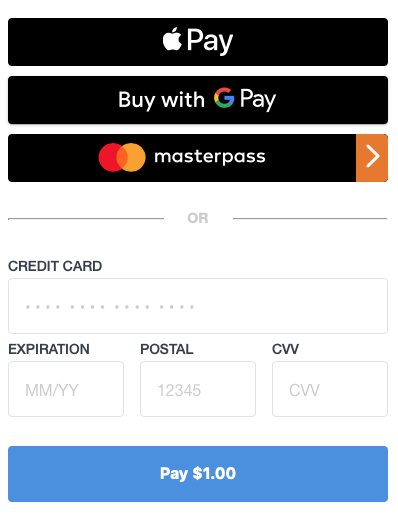 Square Payment Form Example